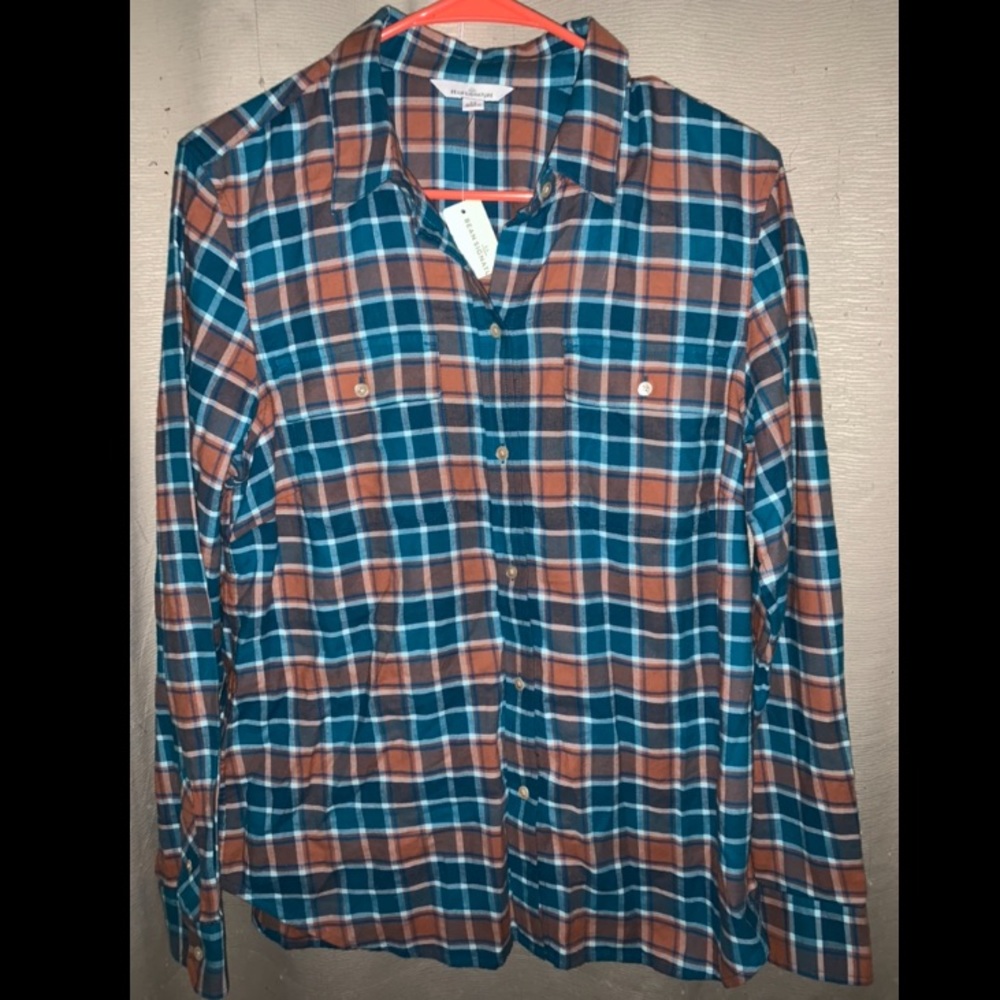 LL Bean plaid shirt YOUTH